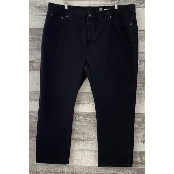 George Regular Fit Straight Leg Black Jeans Men's Size 46x30 (Fit 44x29) - Picture 1 of 12